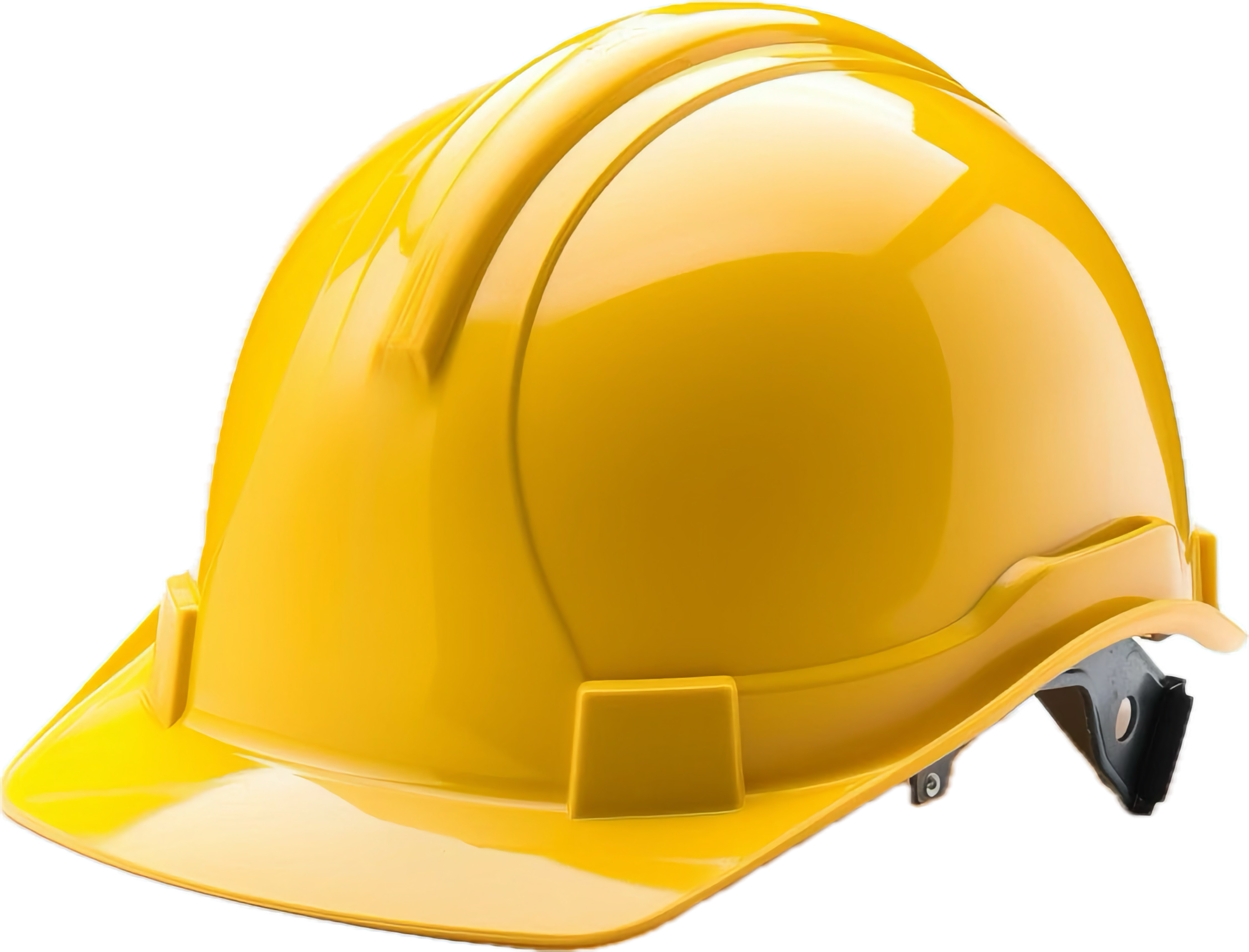 vecteezy ai generated yellow safety helmet png 42655304
